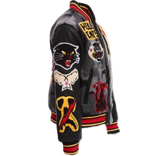 Boys Jordan Craig Hellcat Varsity Jacket (Black Camo) 91646B - Image 2