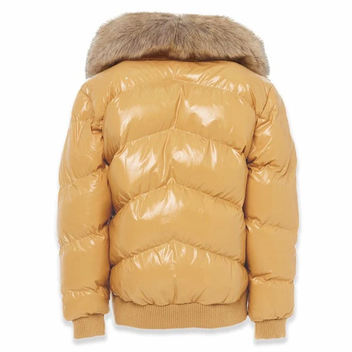 Boys Jordan Craig Lenox Puffer Jacket (Caramel) 91582B - Image 3