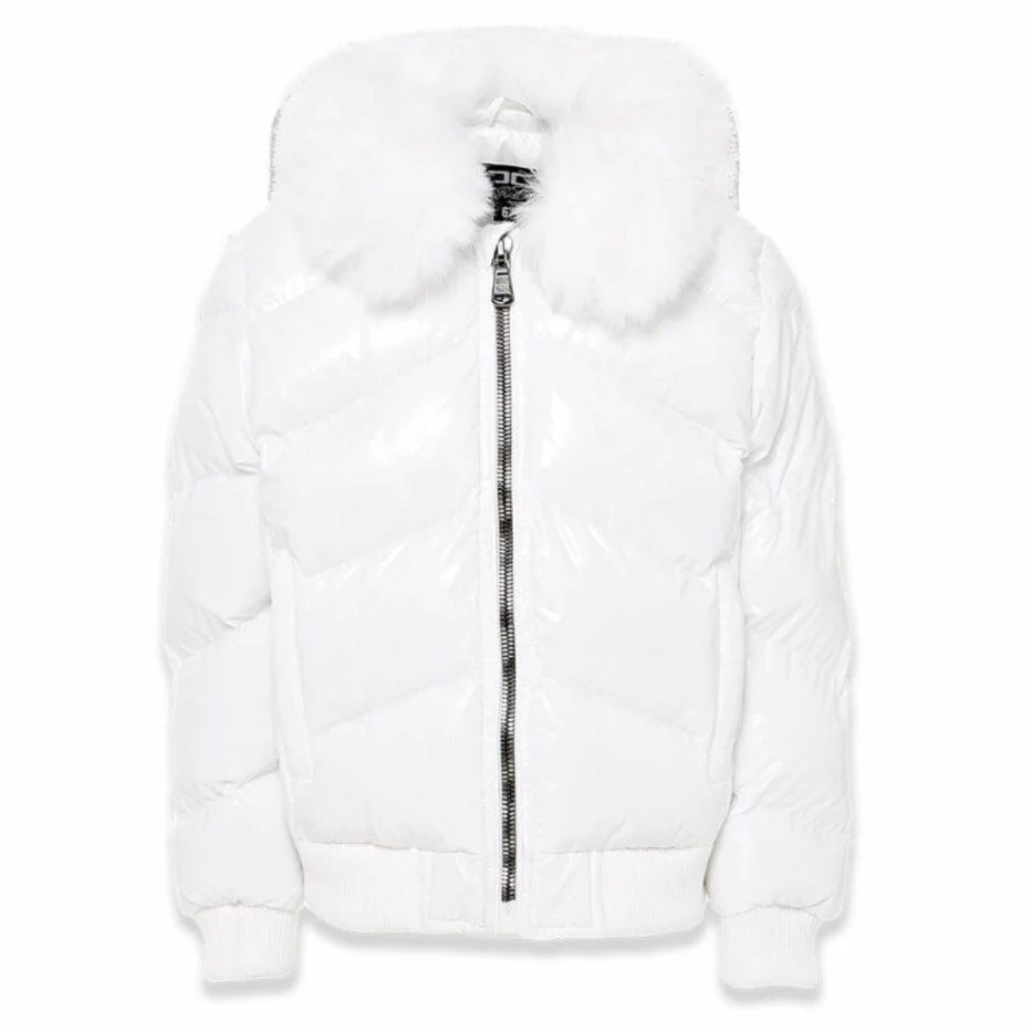 Boys Jordan Craig Lenox Puffer Jacket (White) 91582B
