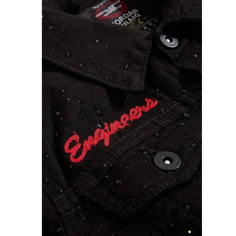 Boys Jordan Craig Local Dealer Trucker Jacket (Jet Black) JJ2339AB - Image 3