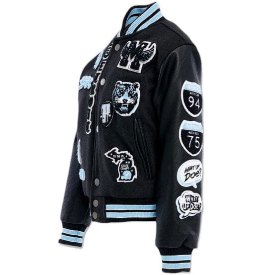 Boys Jordan Craig Motown Varsity Jacket (Lion) 91651B - Image 3