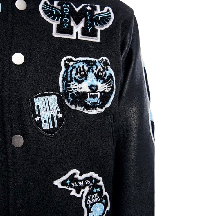 Boys Jordan Craig Motown Varsity Jacket (Lion) 91651B - Image 7