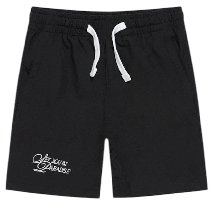 Boys Jordan Craig Oakland Mechanic Short & Shirt Set (Black) 2061B-2061SB - Image 3