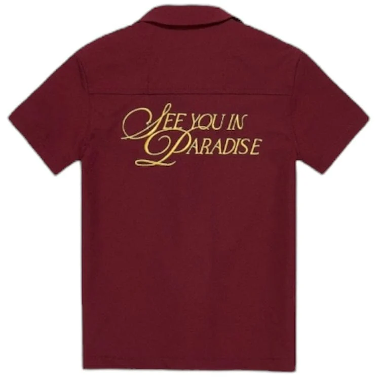 Boys Jordan Craig Oakland Mechanic Short & Shirt Set (Wine) 2061B-2061SB - Image 2