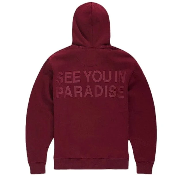 Boys Jordan Craig Paradise Tonal Pullover Hoodie (Wine) 8862HB - Image 2