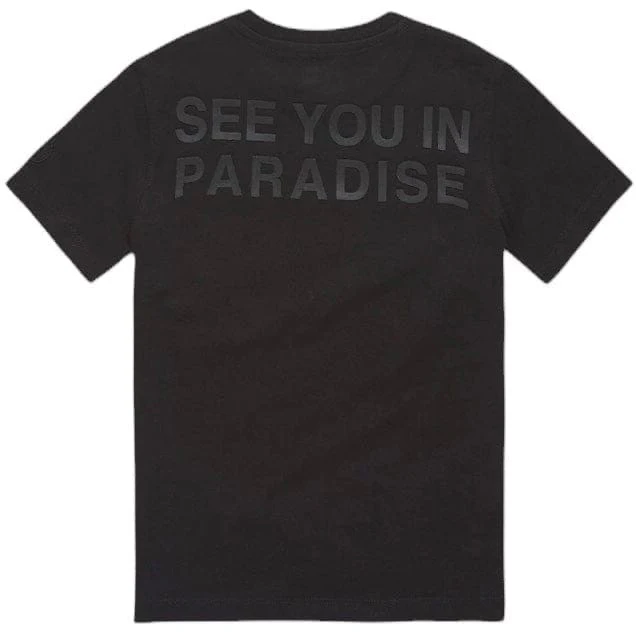 Boys Jordan Craig Paradise Tonal Tee (Black) 9097AB - Image 2