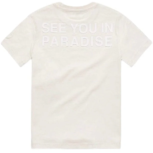 Boys Jordan Craig Paradise Tonal Tee (Bone) 9097AB - Image 2