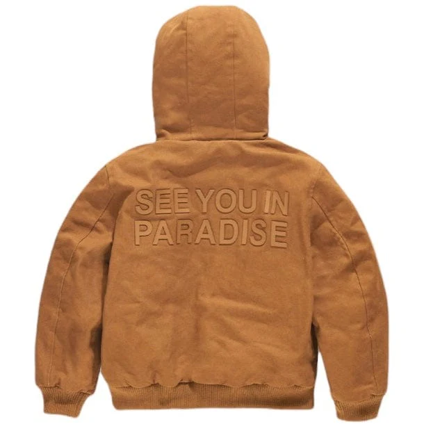Boys Jordan Craig See You In Paradise Hooded Work Jacket (Wheat) 91750B - Image 2