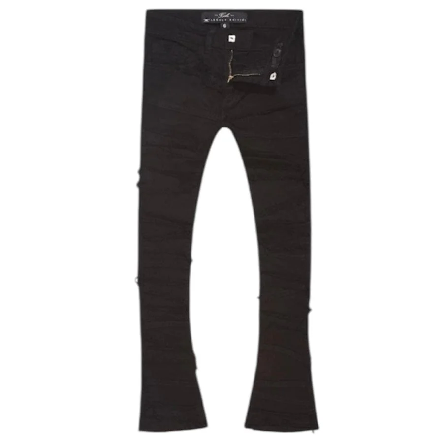 Boys Jordan Craig Stacked Elm Street Denim (Jet Black) JTF1150AB