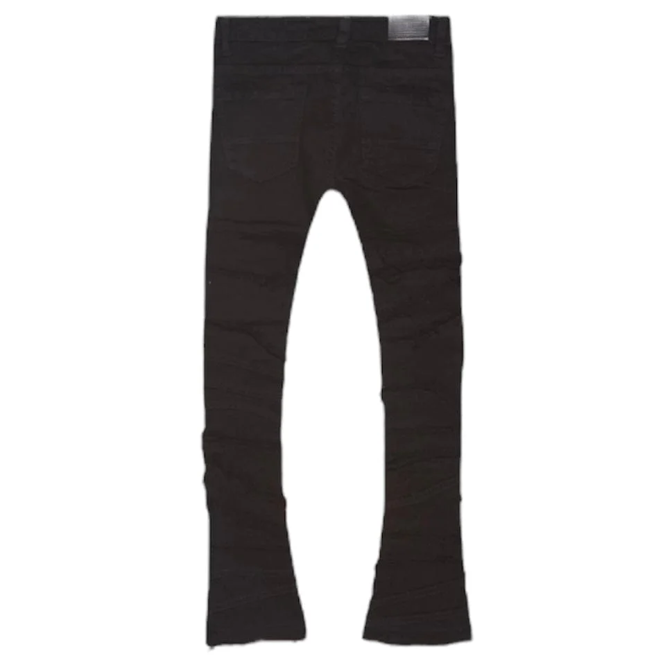 Boys Jordan Craig Stacked Elm Street Denim (Jet Black) JTF1150AB - Image 2