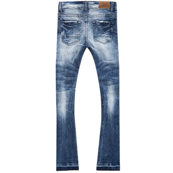 Boys Jordan Craig Stacked Rockport Denim (Deep Blue) JTF1167RB - Image 2