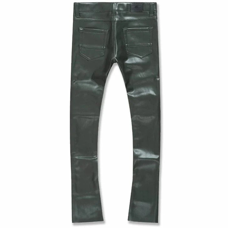 Boys Jordan Craig Stacked Thriller Pants (Olive) JRF1139B - Image 2