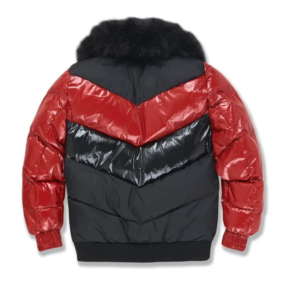 Boys Jordan Craig Sugar Hill Puffer Jacket (Crimson) 91548B - Image 2
