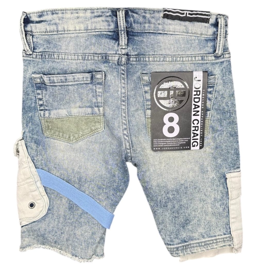 Boys Jordan Craig Travis Cargo Shorts (Carolina Blue) 4399B - Image 2