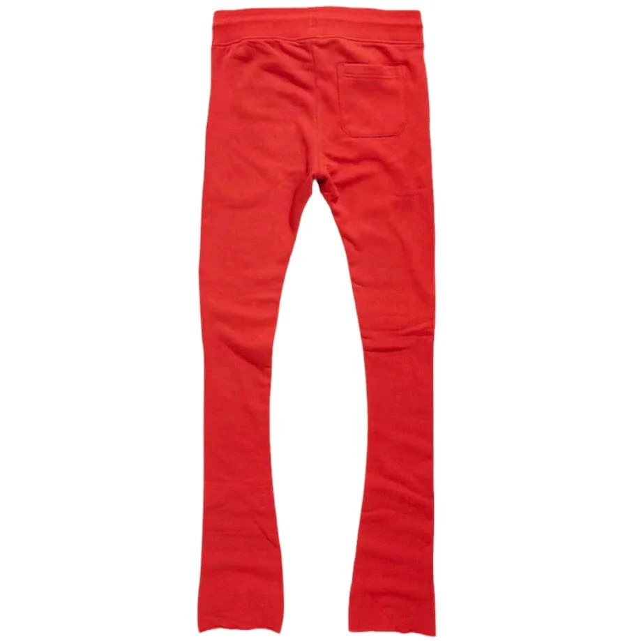 Boys Jordan Craig Uptown Stacked Sweatpants (Red) 8860LB - Image 2