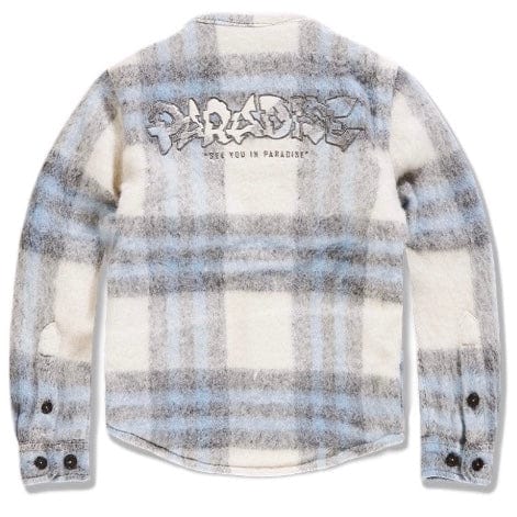 Boys Jordan Craig Vandal Flannel Shacket (Sky Blue) 2562B - Image 2