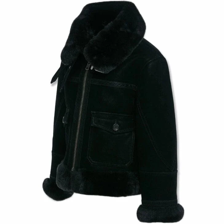Boys Jordan Craig Vienna Bomber Jacket (Black) 91405B - Image 2