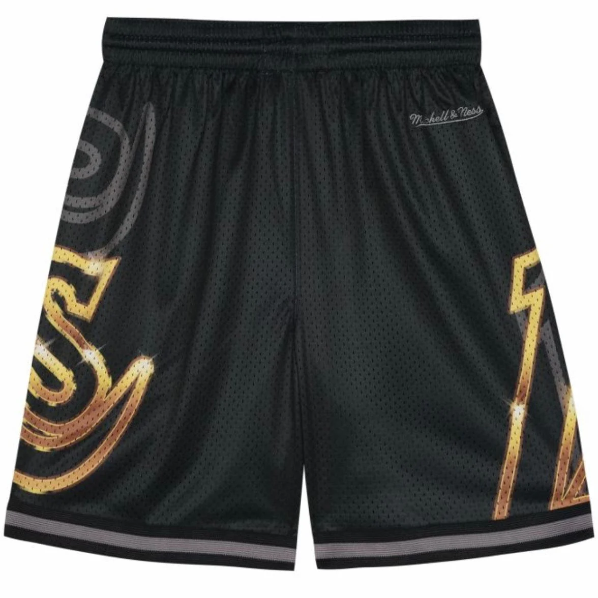 Youth Mitchell & Ness Big Face 4.0 Los Angeles Lakers Shorts (Black) - Image 2