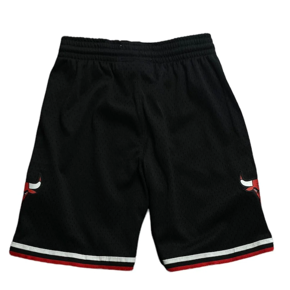 Boys Mitchell & Ness Nba Chicago Bulls Swingman Alternate Shorts (Black) - Image 2