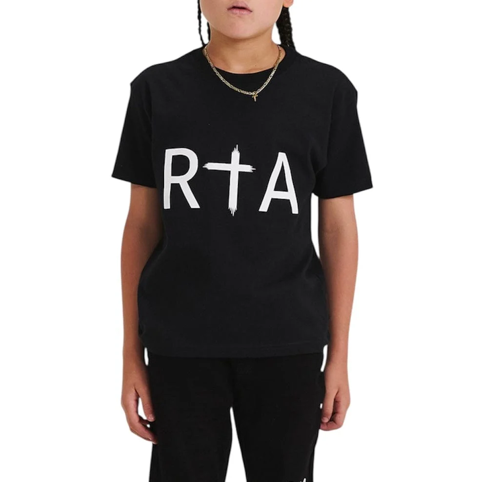 Boys RTA Edson Short Sleeve Tee (Black) BPVCK1183-T2279BKRTA - Image 3