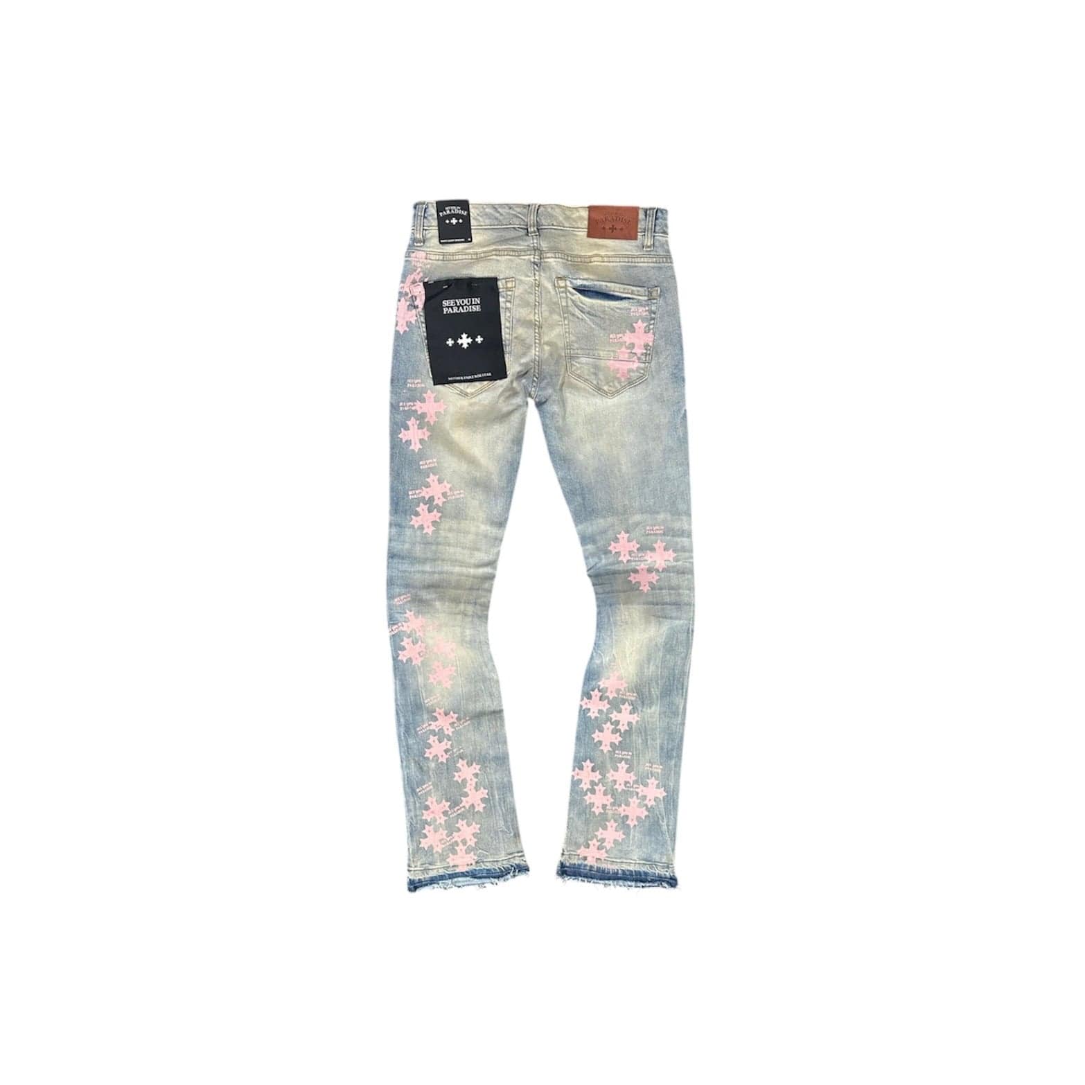 Boys See You In Paradise Stamp Stacked Denim (Iced Lager) JTF2293B - Image 2
