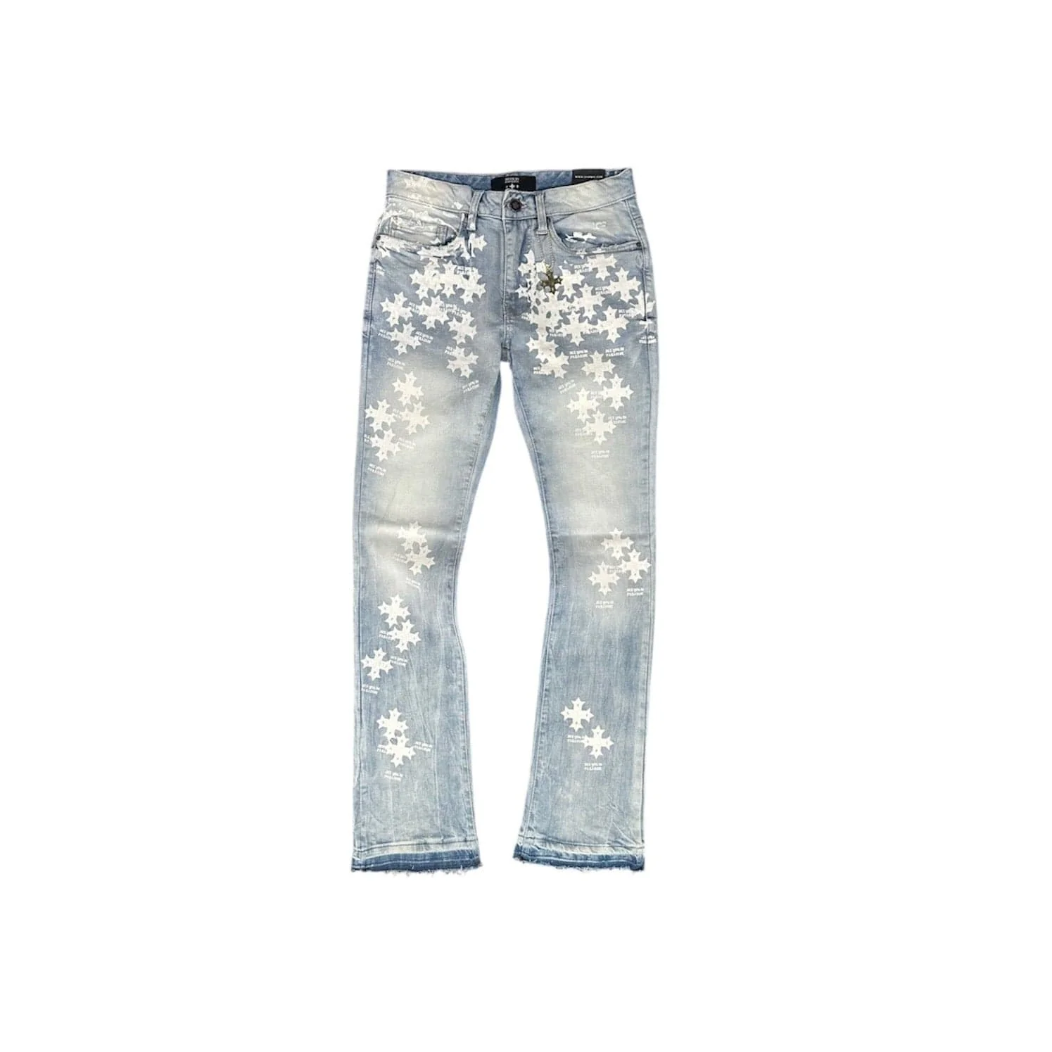 Boys See You In Paradise Stamp Stacked Denim (Light Blue) JTF2293B