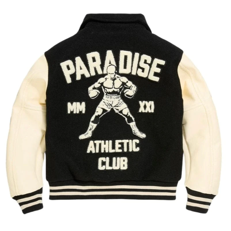 Boys See You In Paradise Team Varsity Jacket (Black) 91700B - Image 2