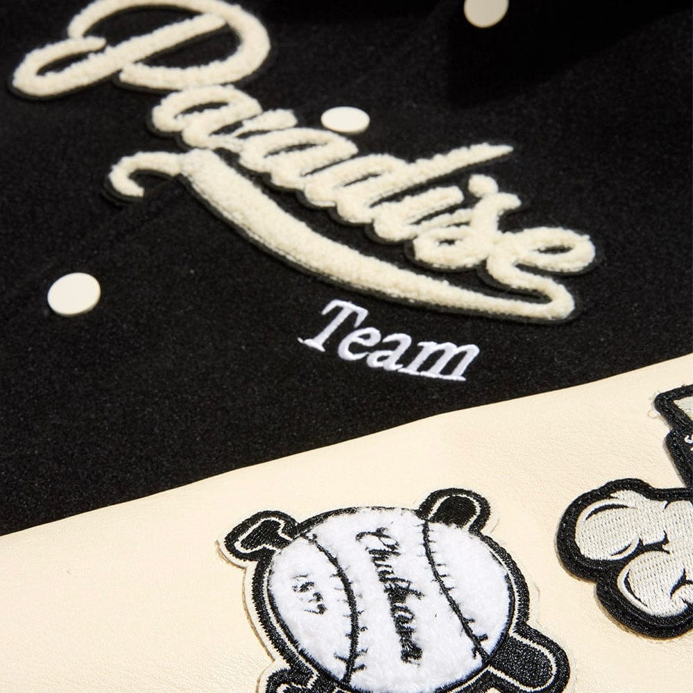 Boys See You In Paradise Team Varsity Jacket (Black) 91700B - Image 3