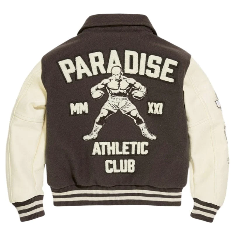 Boys See You In Paradise Team Varsity Jacket (Chocolate) 91700B - Image 2