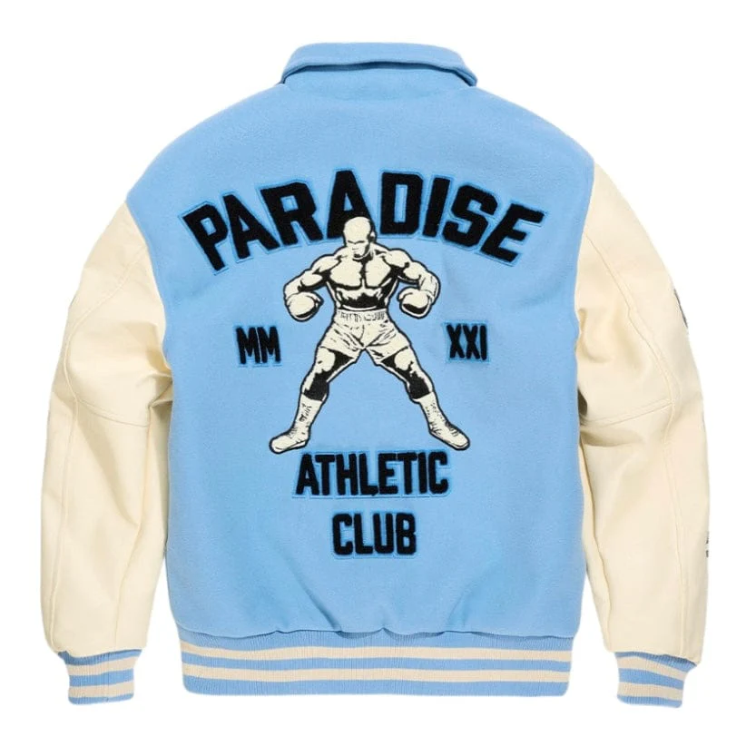 Boys See You In Paradise Team Varsity Jacket (Sky Blue) 91700B - Image 2