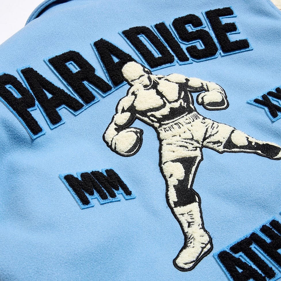 Boys See You In Paradise Team Varsity Jacket (Sky Blue) 91700B - Image 5