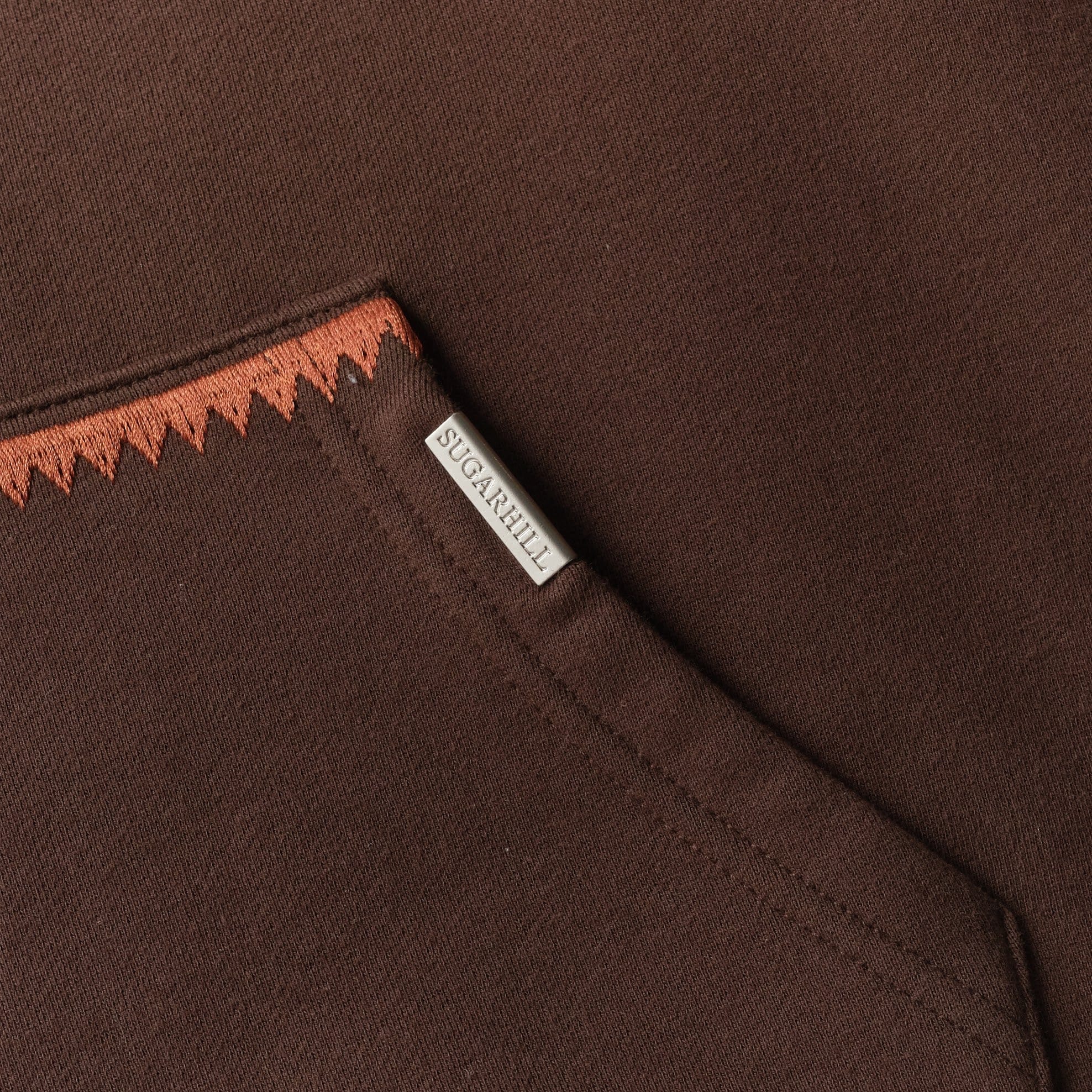 "Brutal" Cropped Hoodie (brown vintage) - Image 7