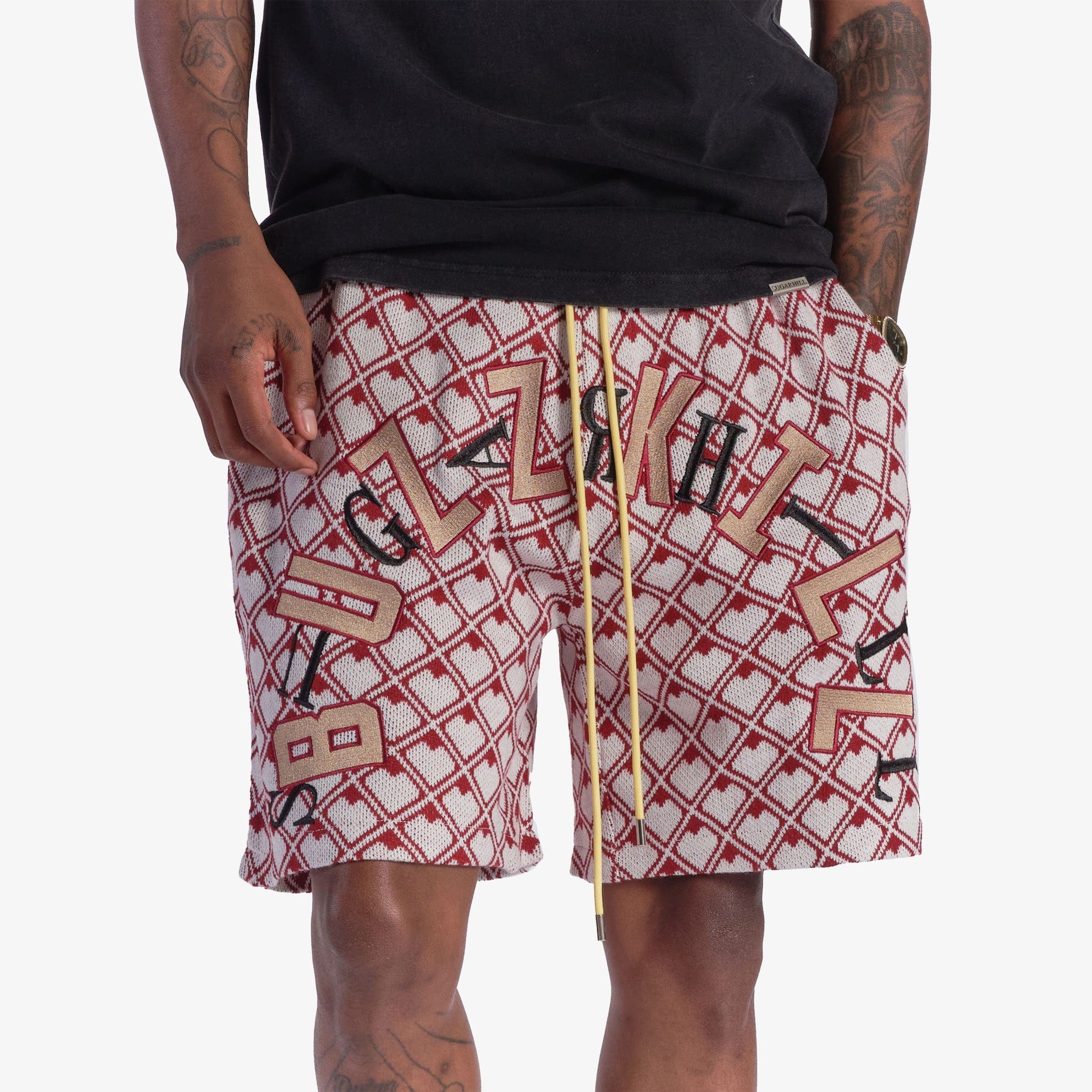 "Buzzkill" Shorts (maroon) - Image 5