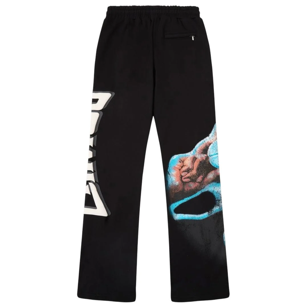Campus Goods Bitter Dose Flares Sweatpants (Black) CG-H25-006 - Image 2