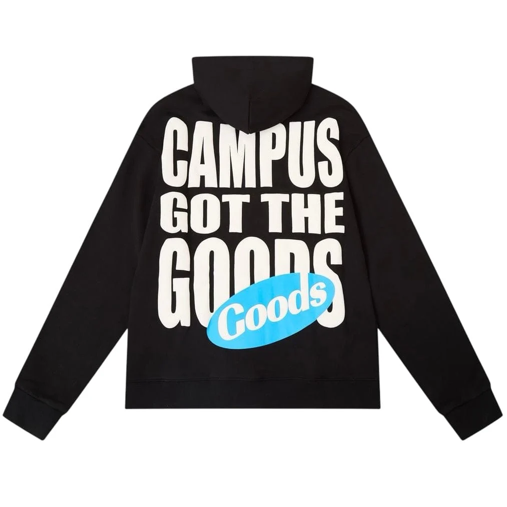 Campus Goods Bitter Dose Zip Up Hoodie (Black) CG-H25-005 - Image 2