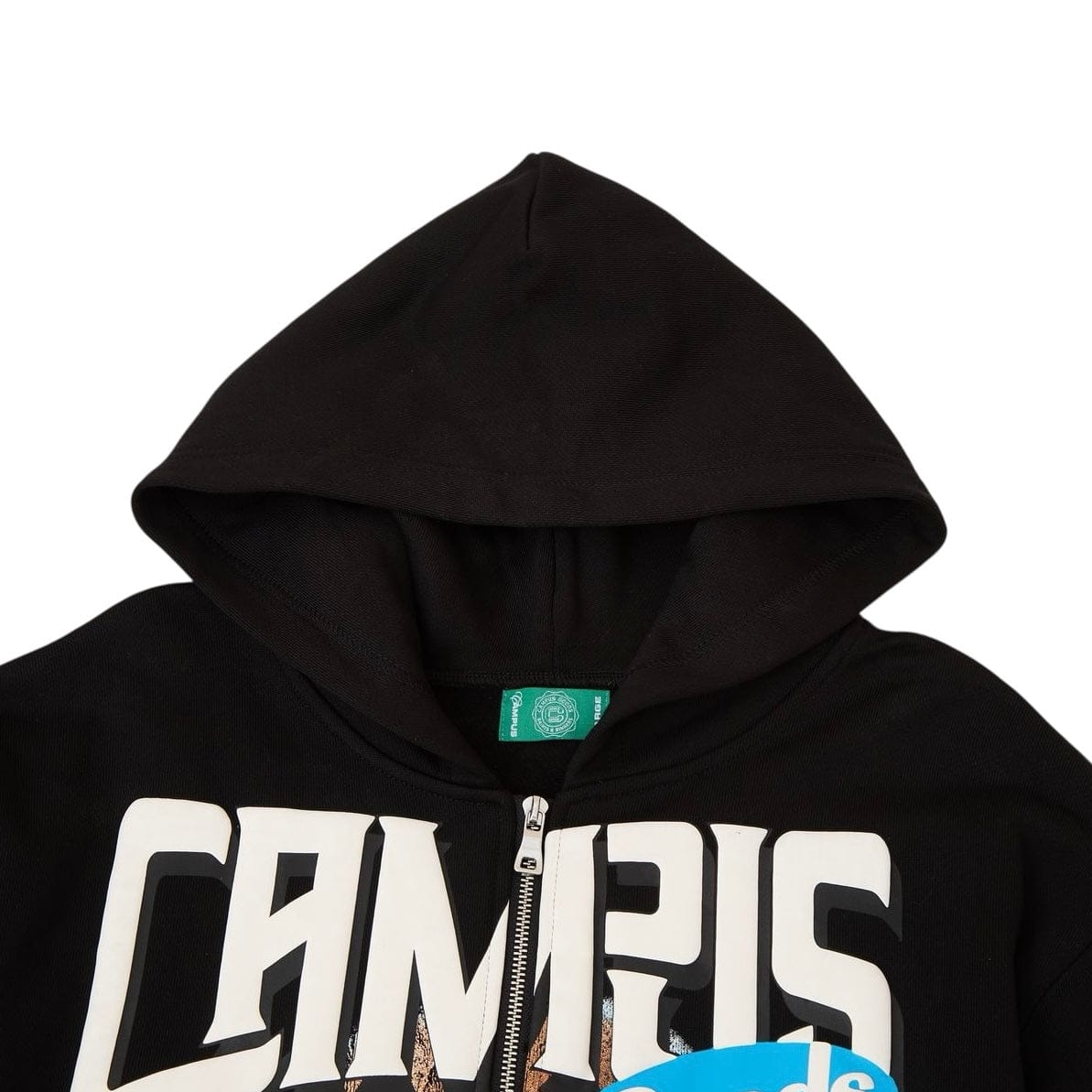Campus Goods Bitter Dose Zip Up Hoodie (Black) CG-H25-005 - Image 3