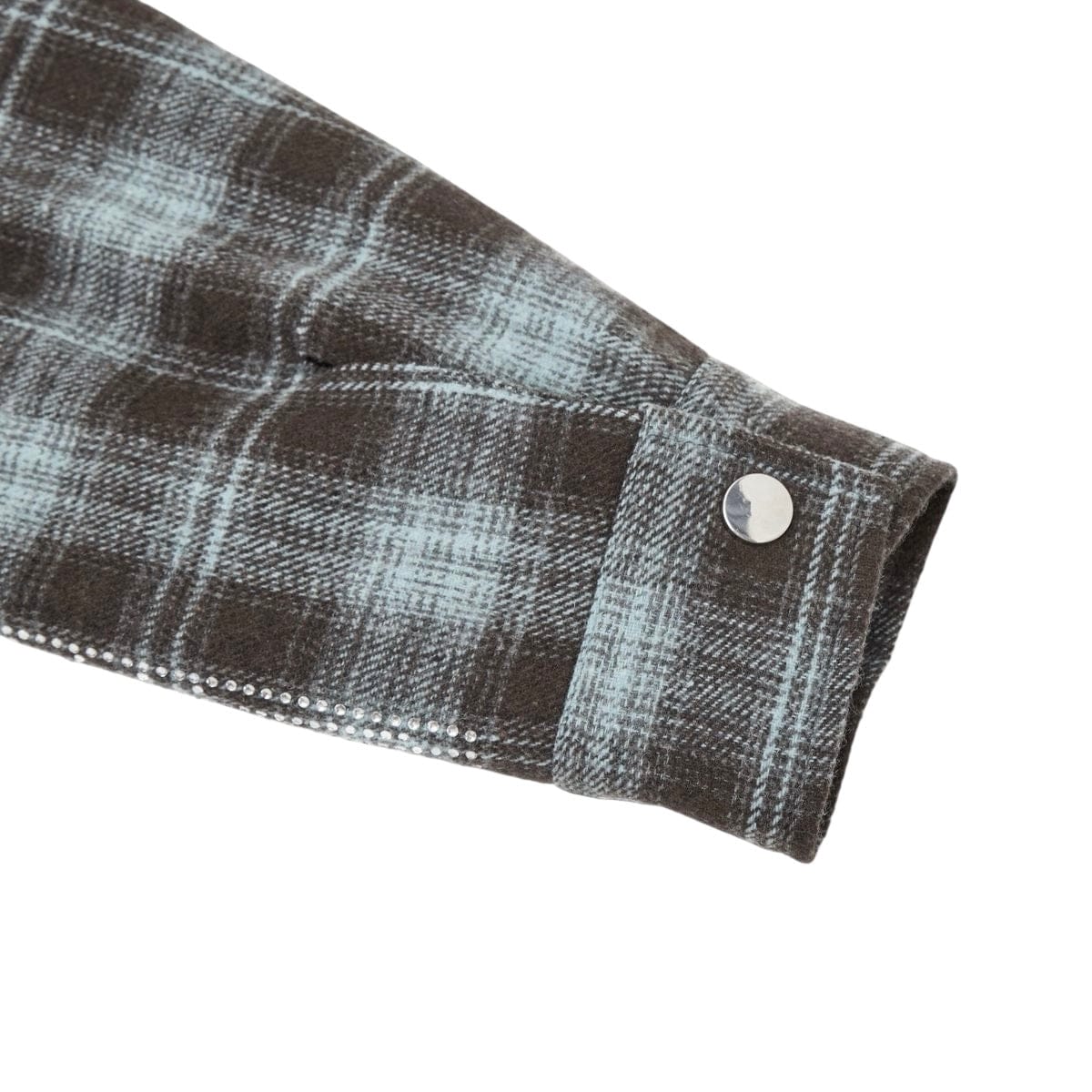 Campus Goods Broken Web Flannel Jacket (Blue) CG-H25-038 - Image 9