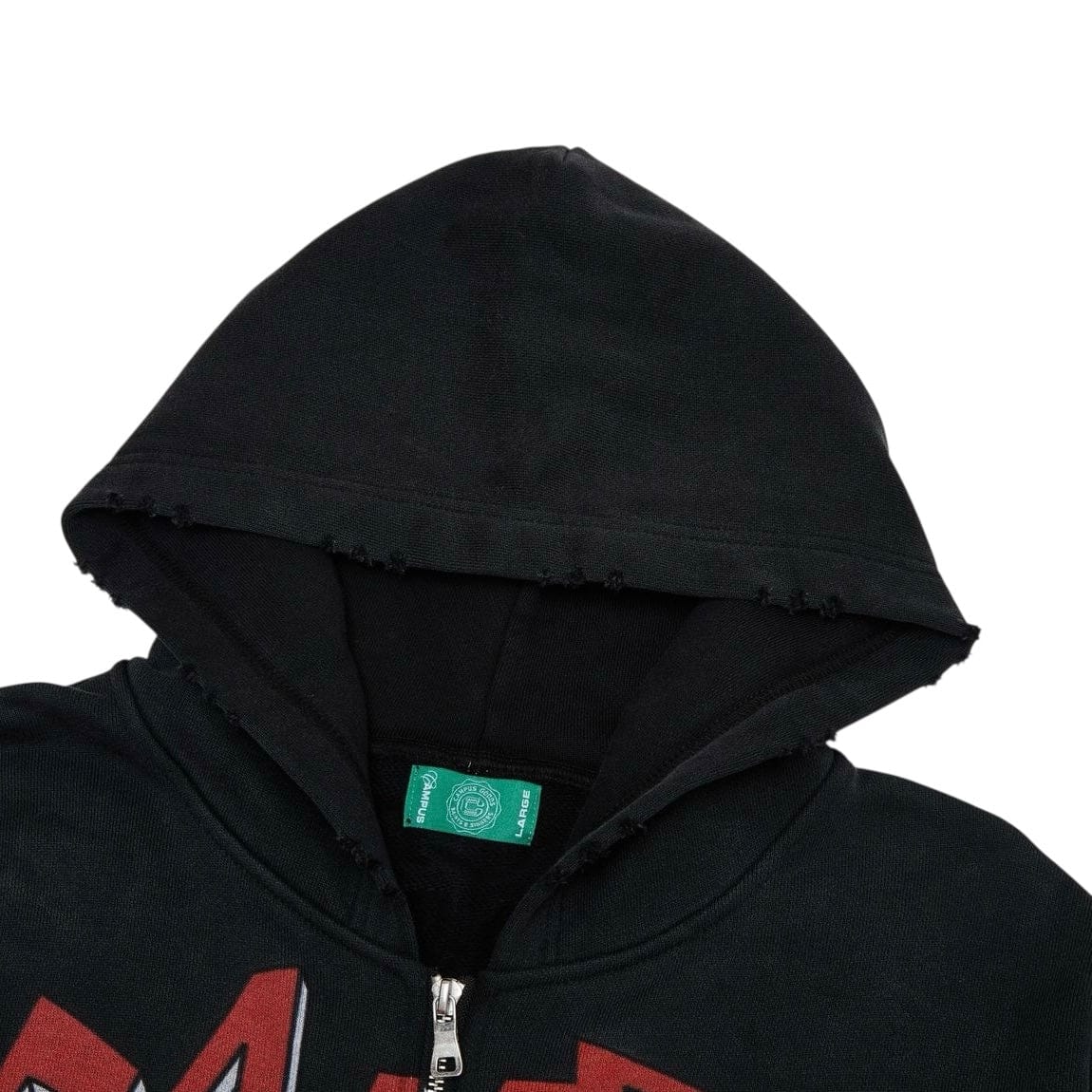 Campus Goods Nocturne Zip Up Hoodie (Black) CG-S26-019 - Image 3