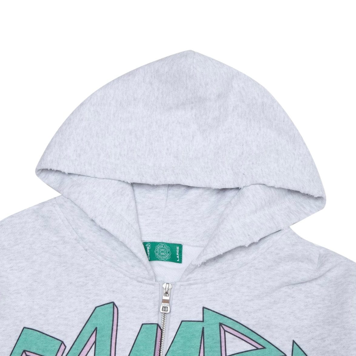 Campus Goods Nocturne Zip Up Hoodie (Heather Grey) CG-S26-020 - Image 3