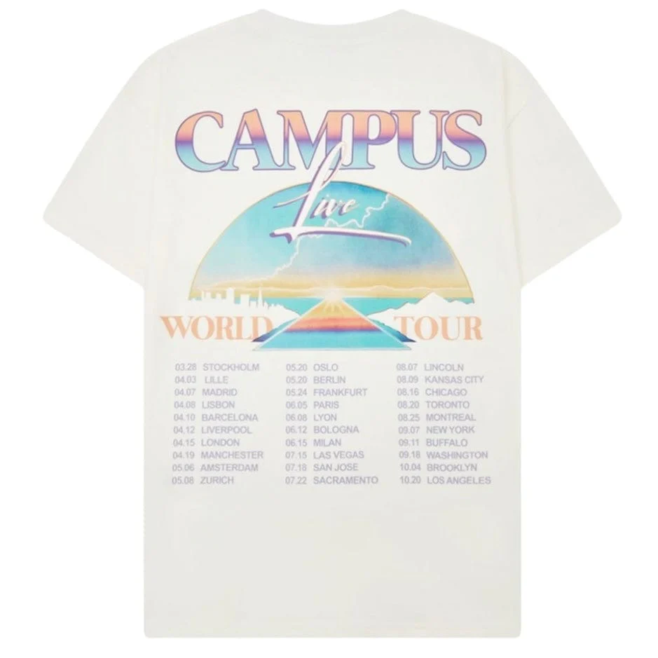 Campus Goods World Tour Tee (Cream) CG-S25-21 - Image 2