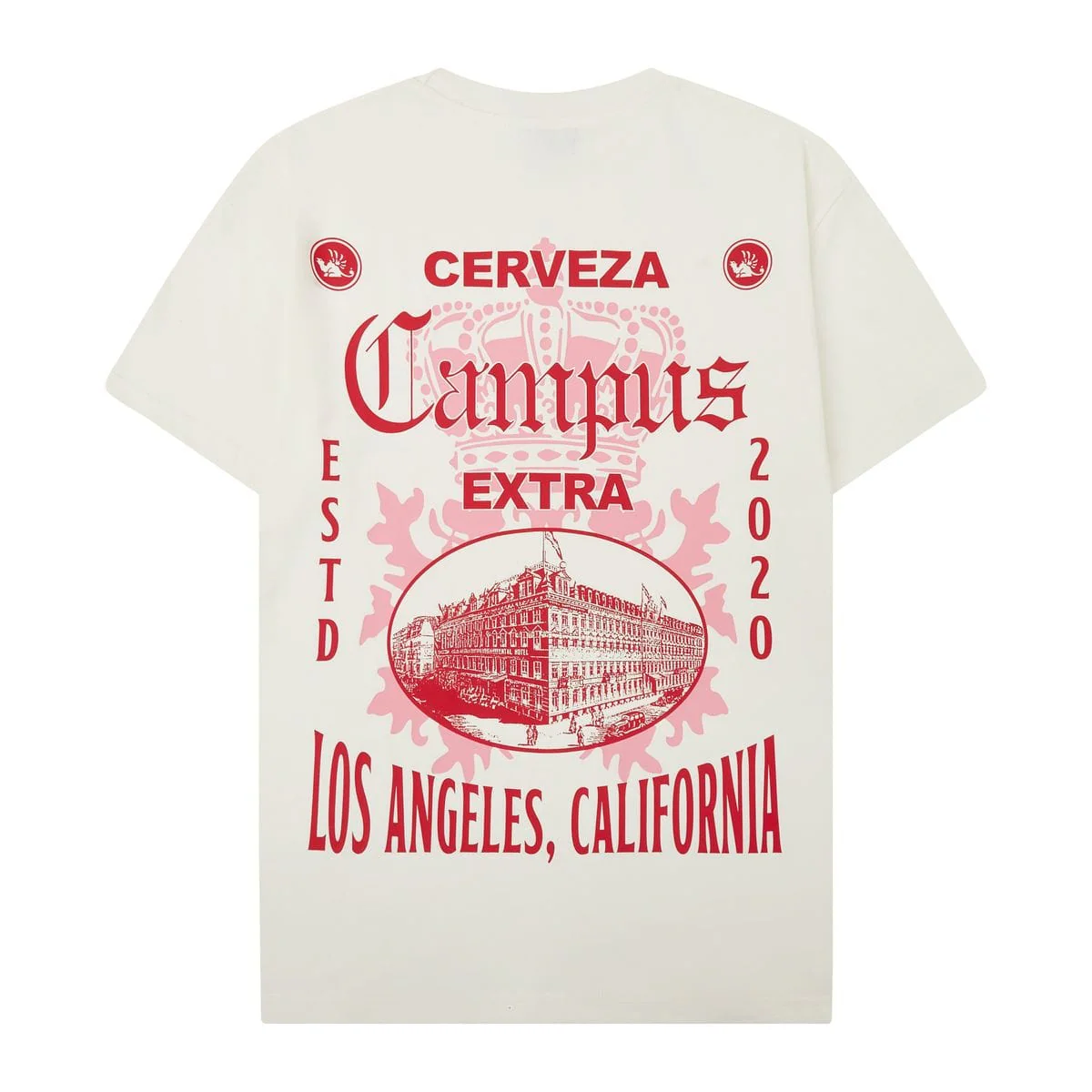 Campus Hoods La Vida Cropped Tee Cream (Cream) CG-SUM-5 - Image 2