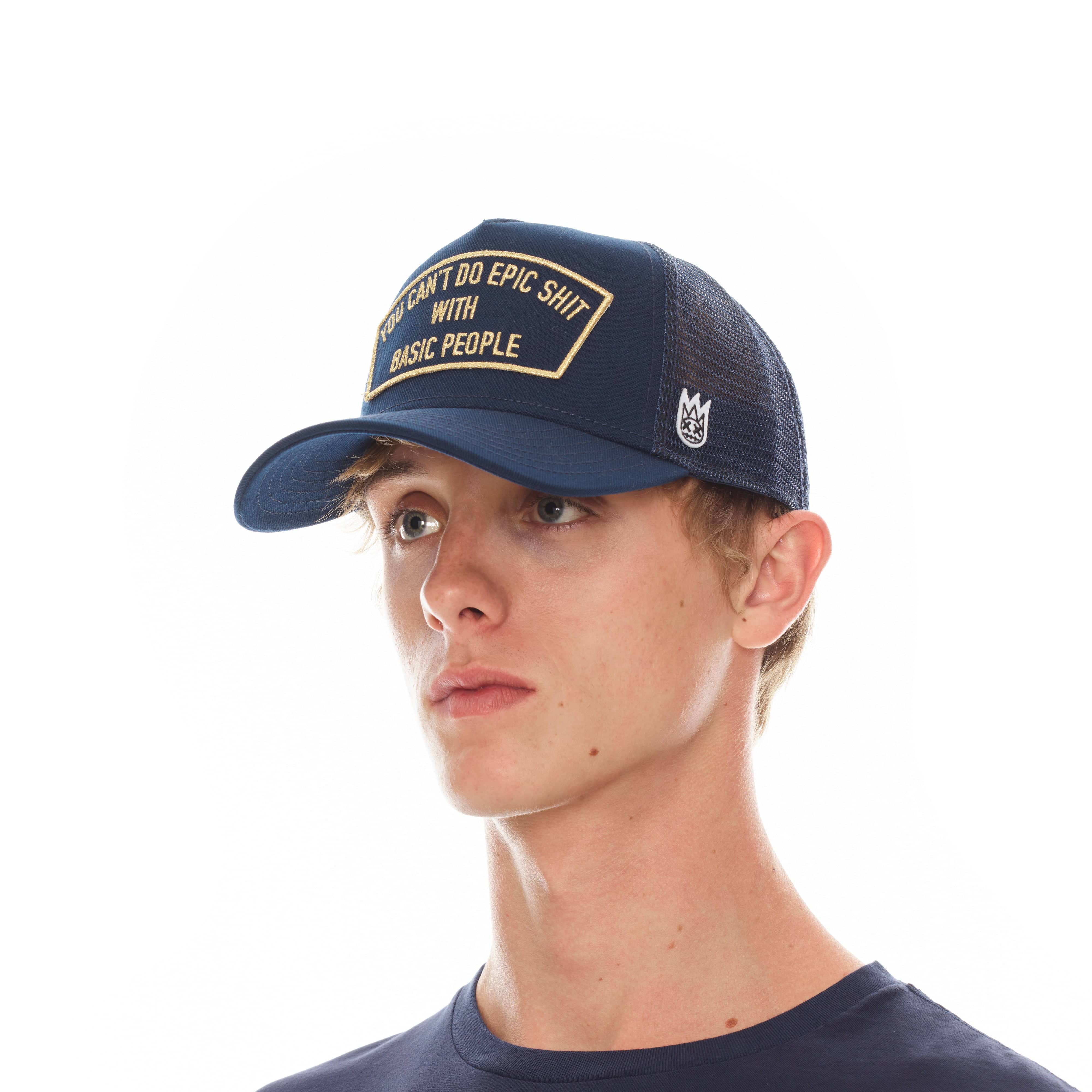 Can’t Do Epic Sh*t Trucker Hat – Navy, Mesh Back, Curved Visor - Image 2