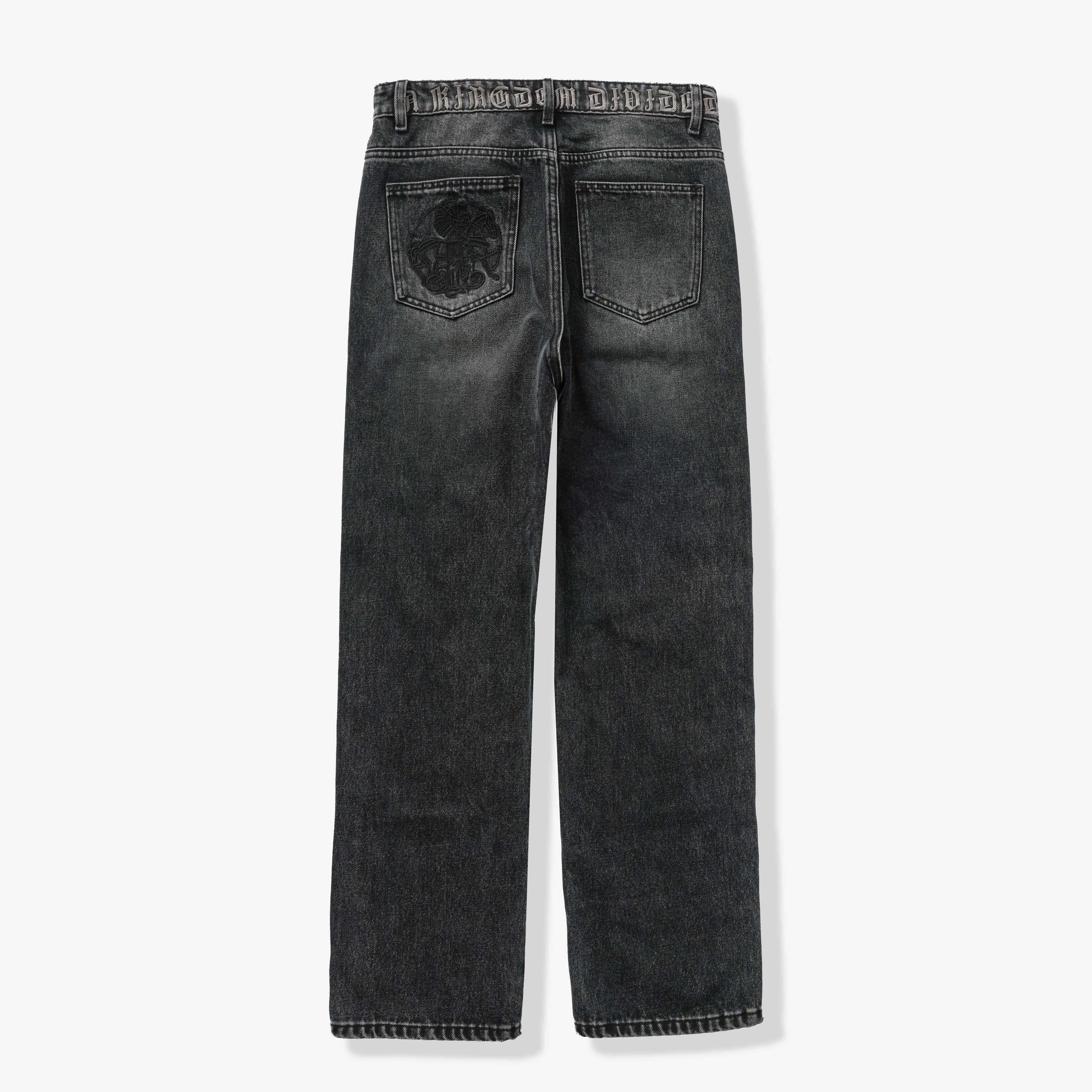 "Carloman" Relaxed-Fit Jeans (black wash) - Image 6