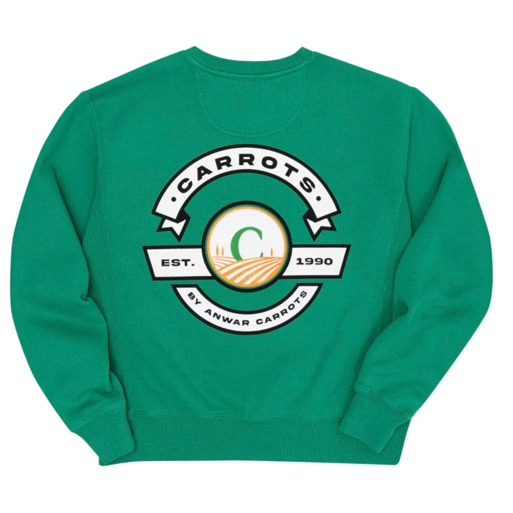 Carrots Label Crewneck Sweatshirt (Kelly Green) - Image 2
