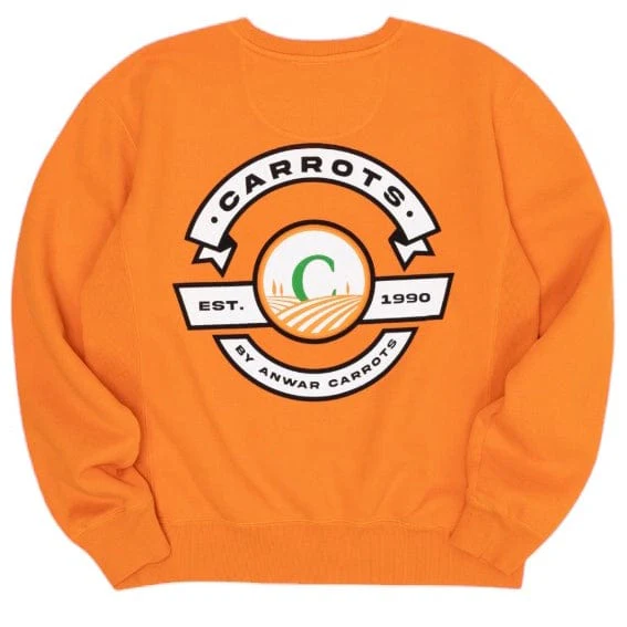Carrots Label Crewneck Sweatshirt (Orange) - Image 2