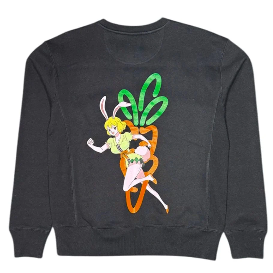 Carrots X One Piece Crewneck Sweatshirt (Black) CRTOP11 - Image 2