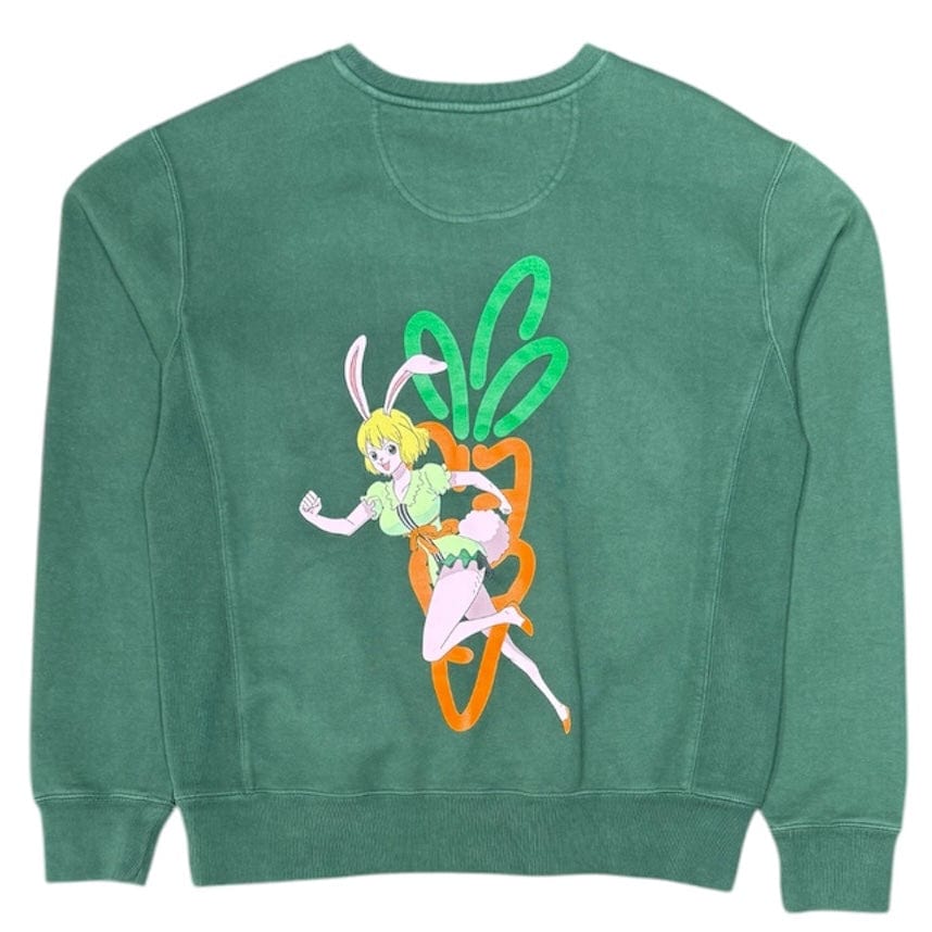 Carrots X One Piece Crewneck Sweatshirt (Forrest Green) CRTOP11 - Image 2
