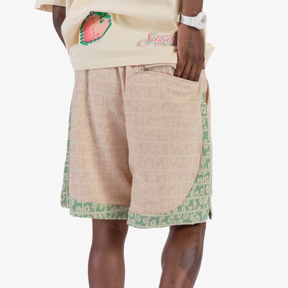 "Cereal" Shorts (green/pale pink) - Image 2