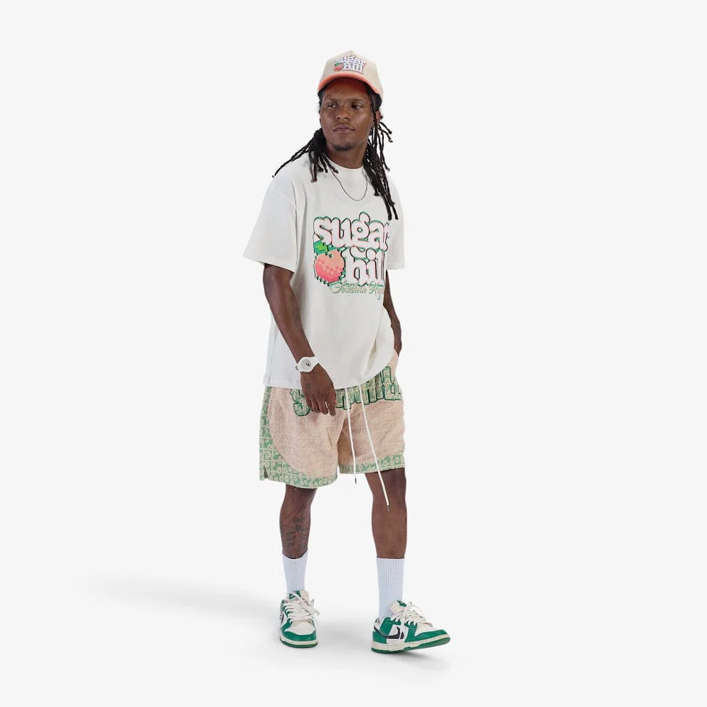 "Cereal" Shorts (green/pale pink) - Image 5
