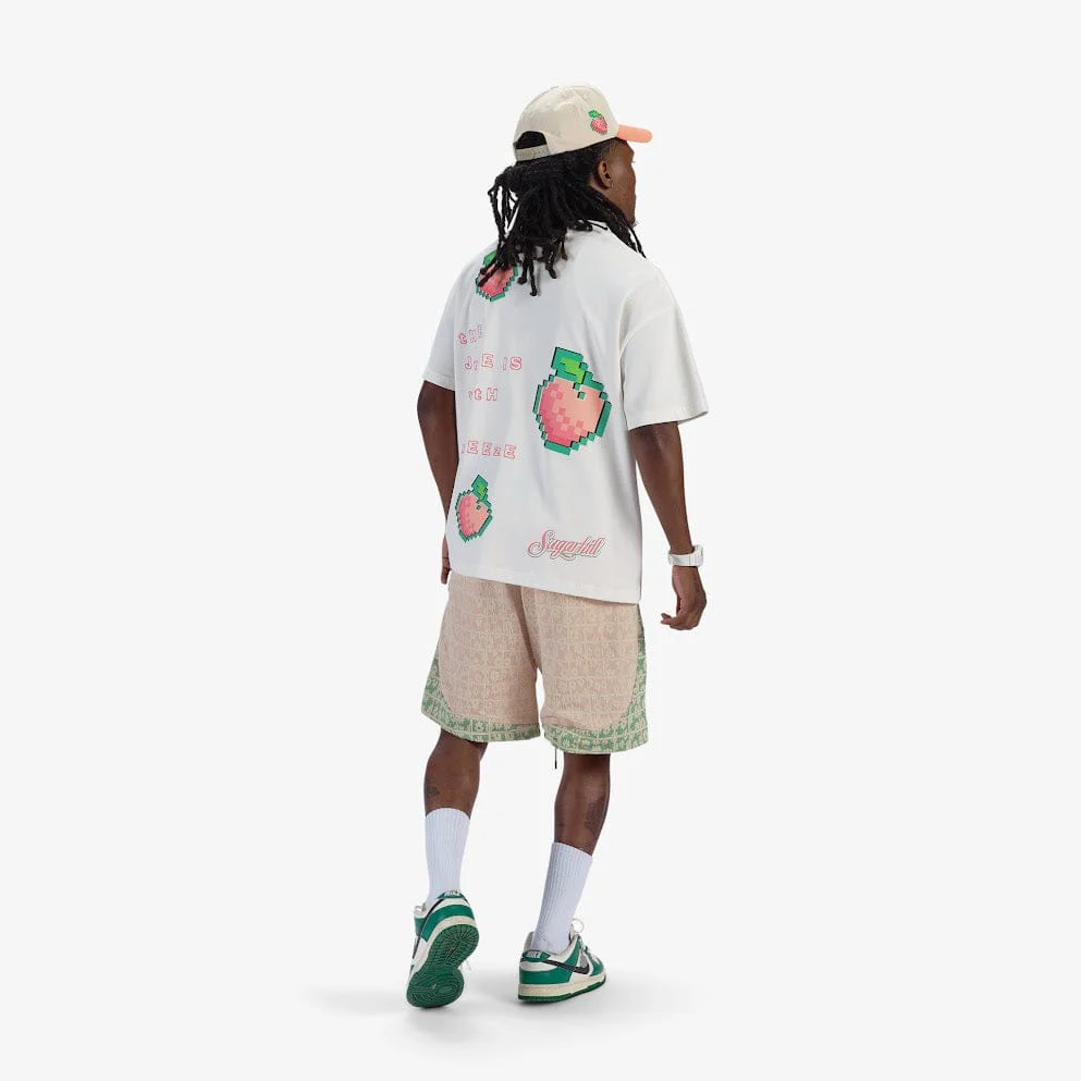 "Cereal" Shorts (green/pale pink) - Image 6